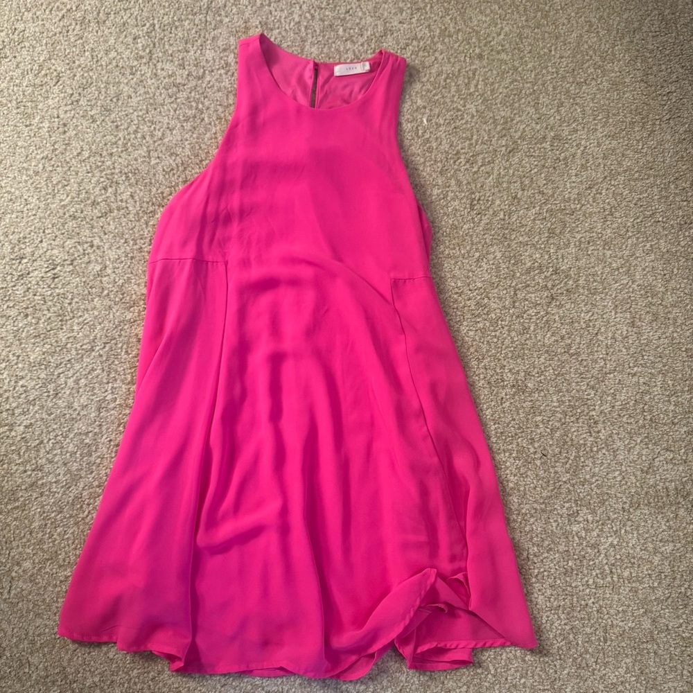 Lush Pink Sleeveless Dress